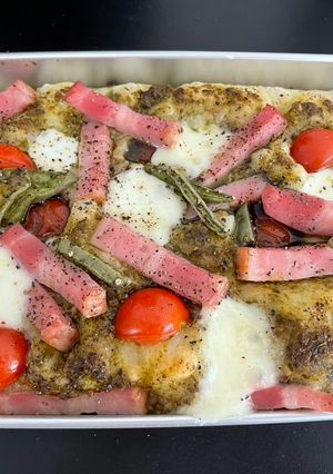 サボテン入り高加水フォカッチャ-レシピのメイン写真