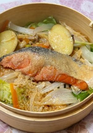 鮭のちゃんちゃん焼き-レシピのメイン写真