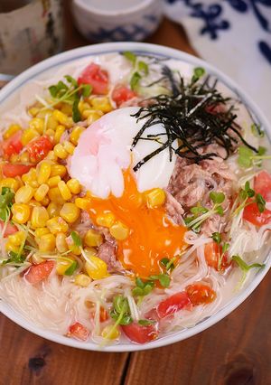 飲み干したいつゆの🤭サラダそうめん-レシピのメイン写真