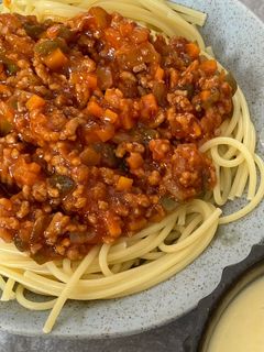 給食の味!ミートソーススパゲティー-レシピのメイン写真