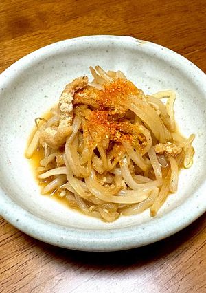 節約！サッと煮るだけ！もやしと油揚げの麺つゆ煮-レシピのメイン写真