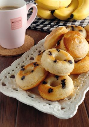 米粉で作る☆チョコバナナ焼きドーナツ。-レシピのメイン写真