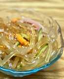 葛切りでコシの強い中華サラダ