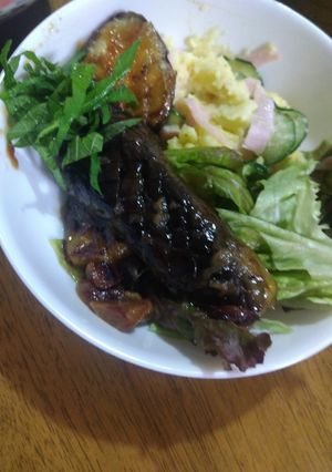ニンニクの醤油漬けでナスのステーキ-レシピのメイン写真
