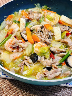 野菜たっぷり海鮮と豚肉のうま煮【八宝菜】-レシピのメイン写真