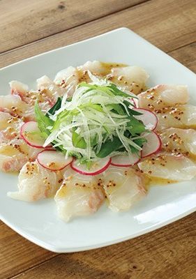 鯛のカルパッチョ-レシピのメイン写真