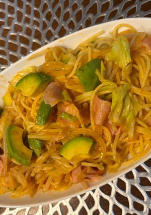 野菜たっぷりアボカドとまとスパ-レシピのメイン写真