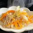 白菜と豚コマのオイスター炒