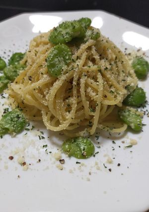 そら豆のパスタ-レシピのメイン写真