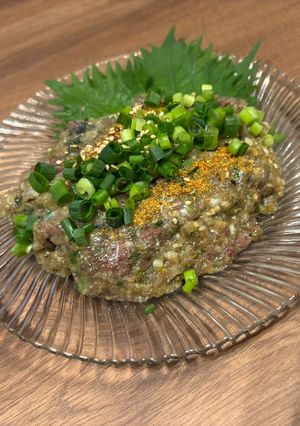 鯵のふき味噌なめろう-レシピのメイン写真