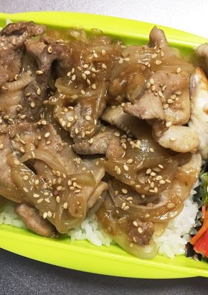 旦那弁当64♥豚丼弁当！-レシピのメイン写真