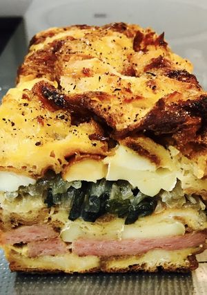 クロワッサンで、クロック・ケーク-レシピのメイン写真