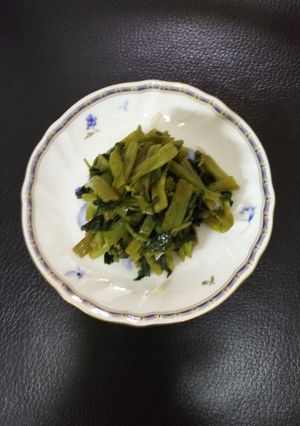 簡単・花ワサビ菜の三盃酢漬け-レシピのメイン写真