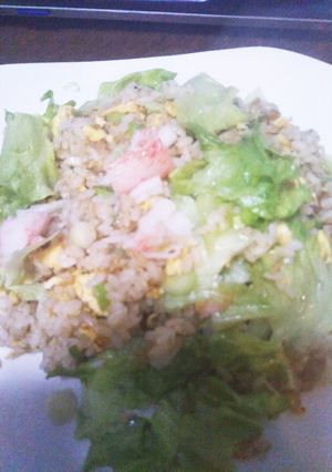 お家で作る本格中華⑤☆カニかまレタス炒飯-レシピのメイン写真