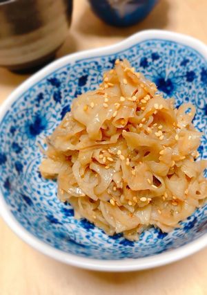 超簡単！スライス蓮根きんぴら♡-レシピのメイン写真