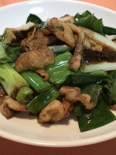 鶏皮と柔らかネギのあっさり炒め!-レシピのメイン写真