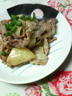 ✿豚薄切り肉と長芋の❀簡単さっぱり焼き✿-レシピのメイン写真