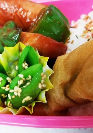 スナップえんどうのナムル簡単お弁当おかず-レシピのメイン写真
