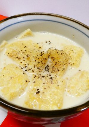 油揚げと豆乳の味噌スープ♪-レシピのメイン写真