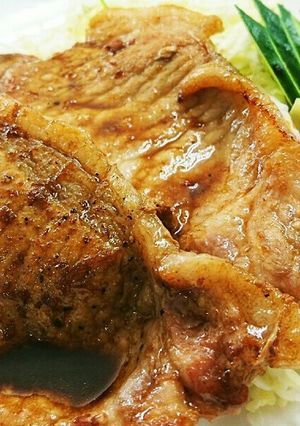 自家製ステーキソースで本格豚肉生姜焼き-レシピのメイン写真