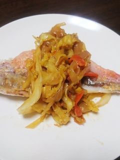 赤魚の味噌炒め添え-レシピのメイン写真
