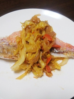 赤魚の味噌炒め添え-レシピのメイン写真