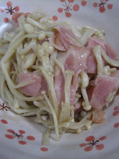 えのきとベーコンの簡単炒め-レシピのメイン写真