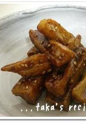シャキシャキ蓮根の甘味噌炒め-レシピのメイン写真