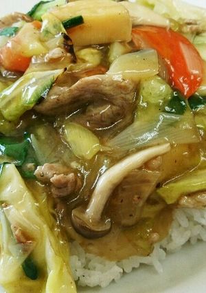 自家製のラーメンスープで簡単中華丼-レシピのメイン写真