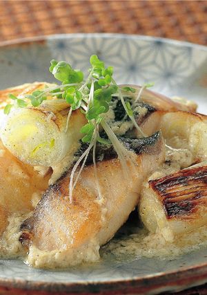 ぶりと葱の牛乳煮-レシピのメイン写真