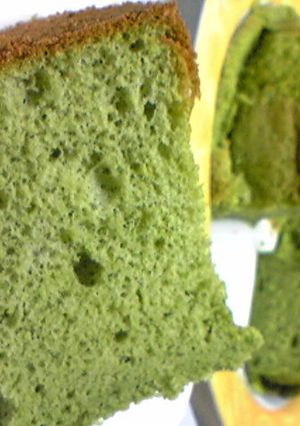 ★お鍋で焼く★みどりのシフォンケーキ-レシピのメイン写真