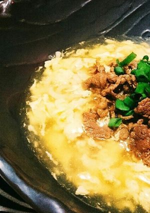 とろっ♪あんかけ卵の肉うどん-レシピのメイン写真