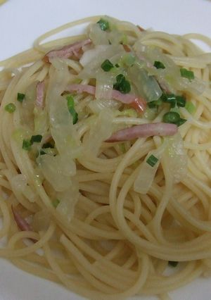 白菜のスパゲティ＊こぶ茶入り♪-レシピのメイン写真