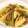 簡単!たけのこ・アスパラ、牛肉の甘辛炒め
