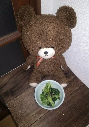 レンジでチンする小松菜のゴマあえ！-レシピのメイン写真