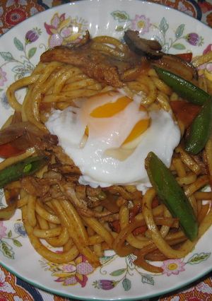 焼き！カレーうどん-レシピのメイン写真