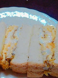 ふわふわ✴厚焼きタマゴサンドイッチ!-レシピのメイン写真