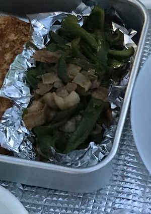 お弁当 ぴーまん豚肉チンジャオロース-レシピのメイン写真