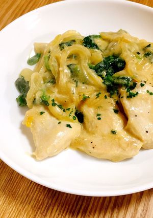 コーンスープで鶏胸肉のクリーム煮-レシピのメイン写真