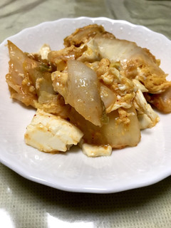 豆腐のキム卵炒め-レシピのメイン写真