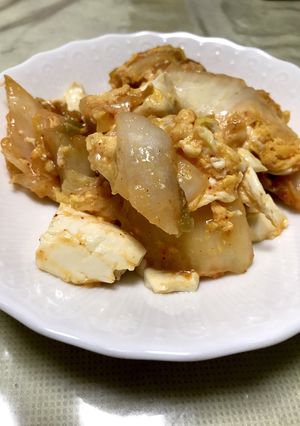豆腐のキム卵炒め-レシピのメイン写真