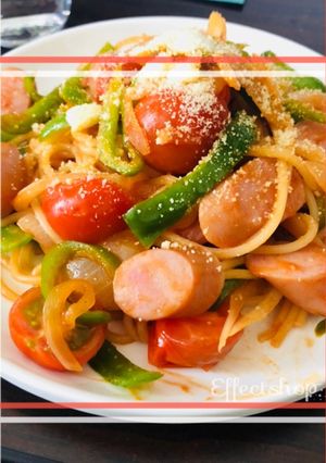 かんたんナポリタン٩( ᐛ )و by cookroomin 【クックパッド】 簡単