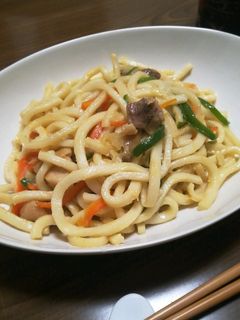 液みそあらだしのみそバター焼きうどん-レシピのメイン写真