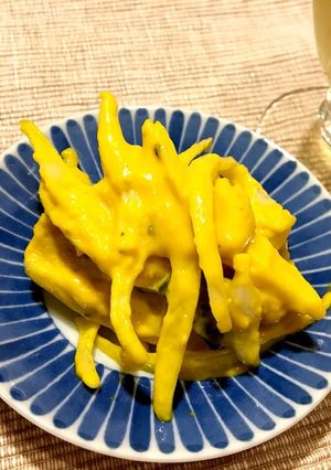 お手軽！新玉ねぎのパンプキンサラダ-レシピのメイン写真