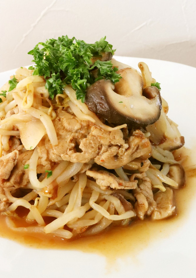 茹でもやしde焼きそば風？パスタ風？-レシピのメイン写真