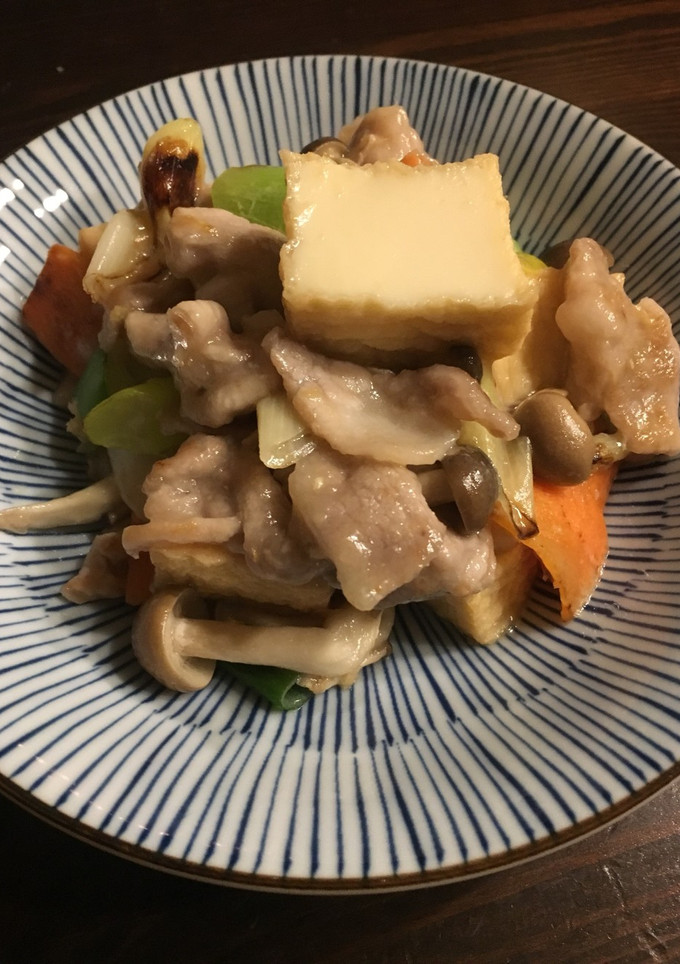 豚肉と厚揚げの味噌炒め-レシピのメイン写真