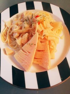 筍のペペロンチーノパスタ*˙︶˙*)ノ"-レシピのメイン写真