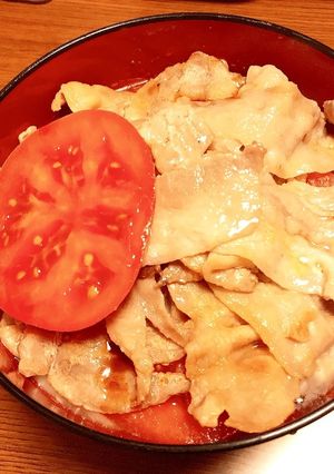 簡単♪豚肉とトマトのさっぱりうどん-レシピのメイン写真