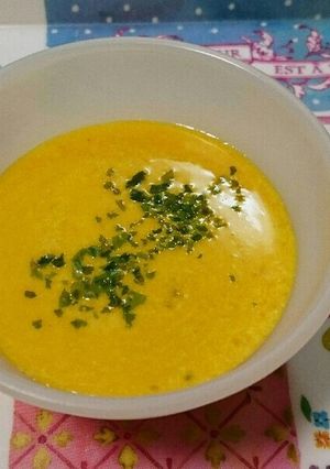 カボチャと豆腐のポタージュ♪離乳食に☆-レシピのメイン写真