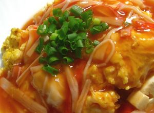 豆腐のカニカマ卵♡甘酢ケチャップあんかけ-レシピのメイン写真